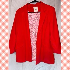 Takara Bold Red Women's Blazer